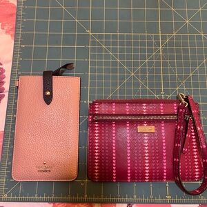 kate spade Pink and Black Phone Cases
